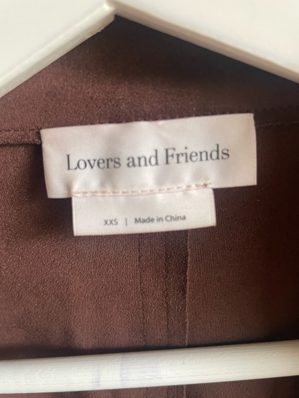 Oversized Anthropologie Espresso Brown Suede-Look Blazer - Picture 11 of 12